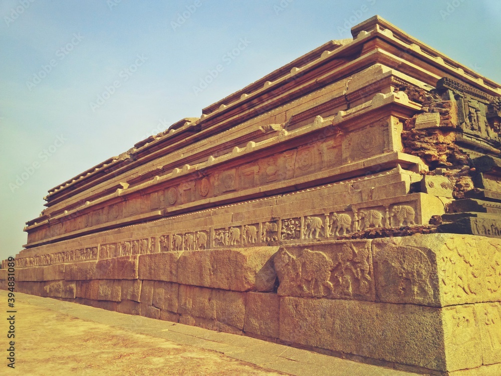 Obraz premium Group of Monuments at Hampi - UNESCO World Heritage,karnataka