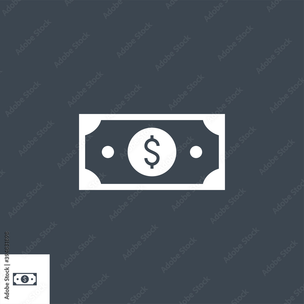Dollar related vector glyph icon. Isolated on black background. Vector illustration. Dollar related vector glyph icon. Isolated on black background. Vector illustration.