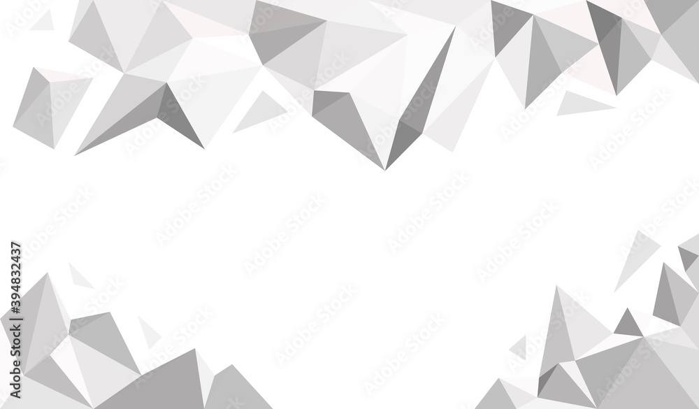 Abstract low poly white template background Abstract low poly white template background