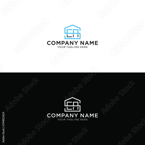 home logo design, the letter "SEA" is designed to be a symbol or Icon of the house vector, Real estate