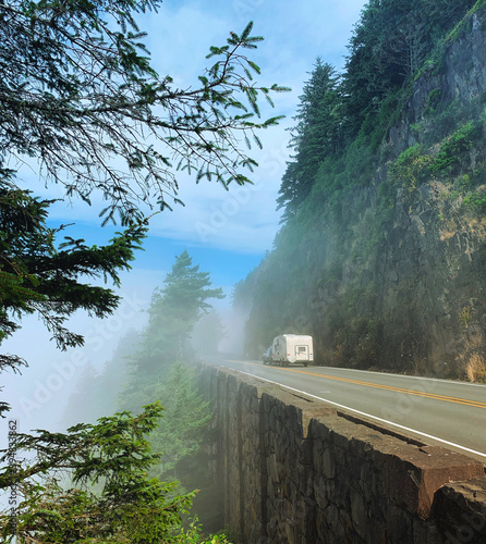 RV on Highway 101, Oregon