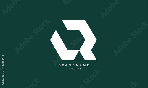 Alphabet letters Initials Monogram logo LR, RL, L and R