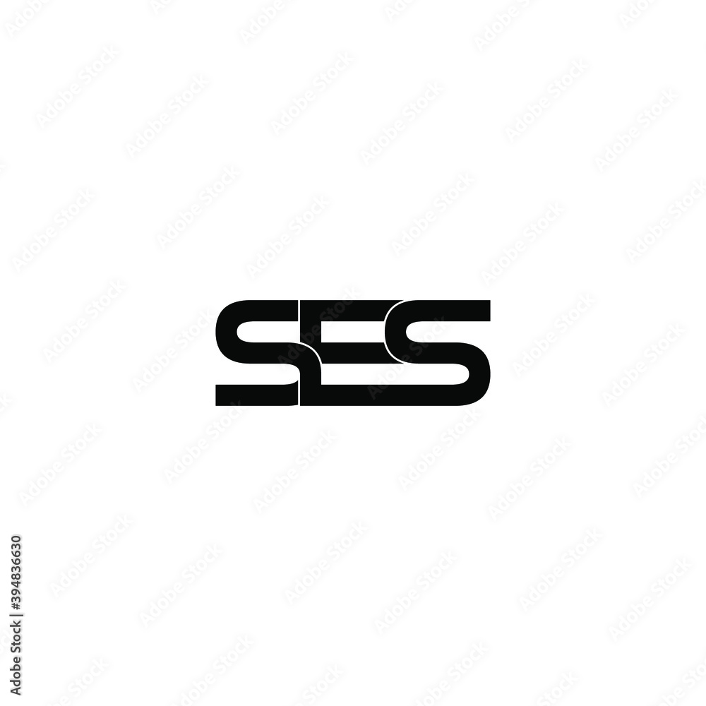 ses letter original monogram logo design ses letter original monogram logo design