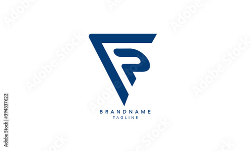 Alphabet letters Initials Monogram logo FP, PF, F and P