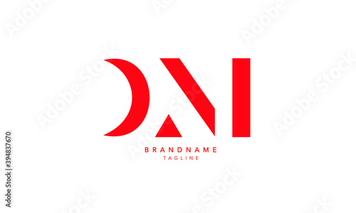 Alphabet letters Initials Monogram logo DM, MD, D and M
