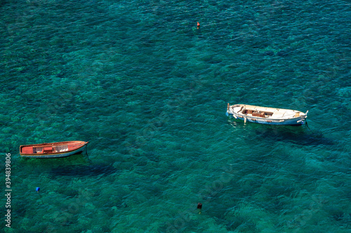 boats in the turquoise sea © Mathias