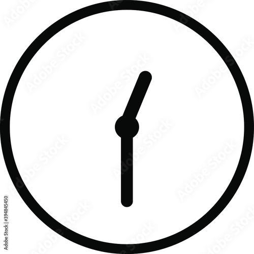 Clock Icon Vektor Editable Stroke