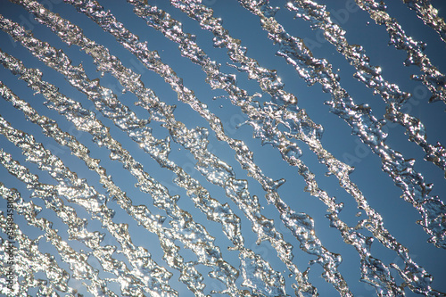 Foto Blue splash close up shoot