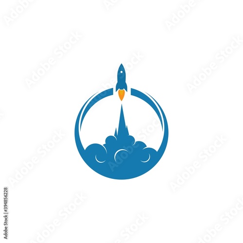 rocket logo icon vector template