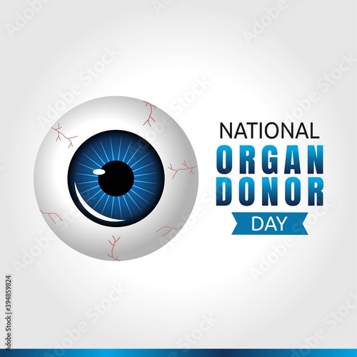 National Organ Donor Day Vector Illustration. Suitable for greeting card poster and banner