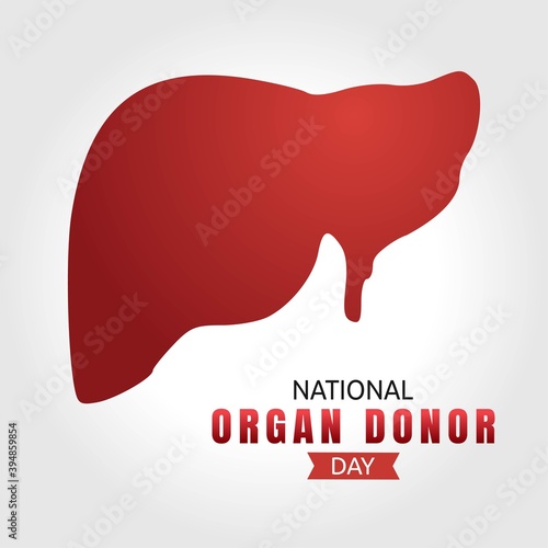 National Organ Donor Day Vector Illustration. Suitable for greeting card poster and banner