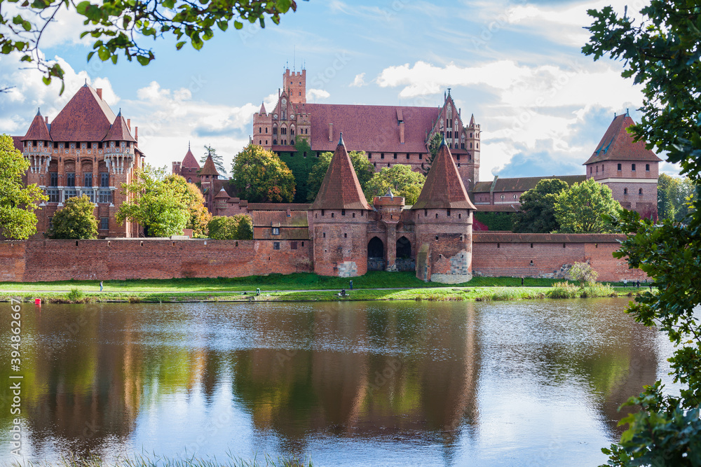 The old and famous Malbork Castle outside Gdansk in Poland The old and famous Malbork Castle outside Gdansk in Poland