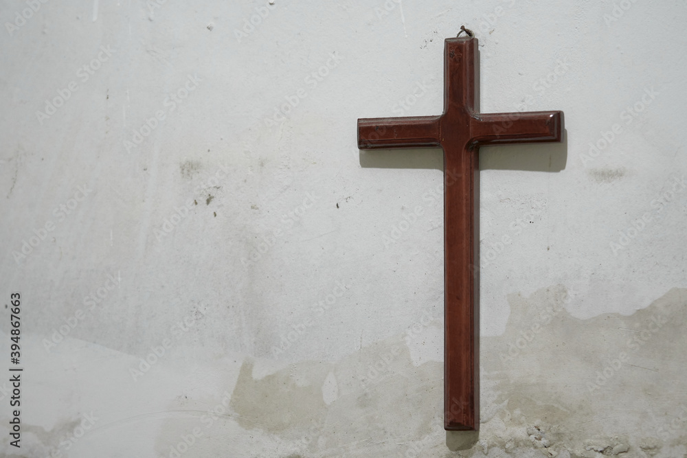 cross on the wall