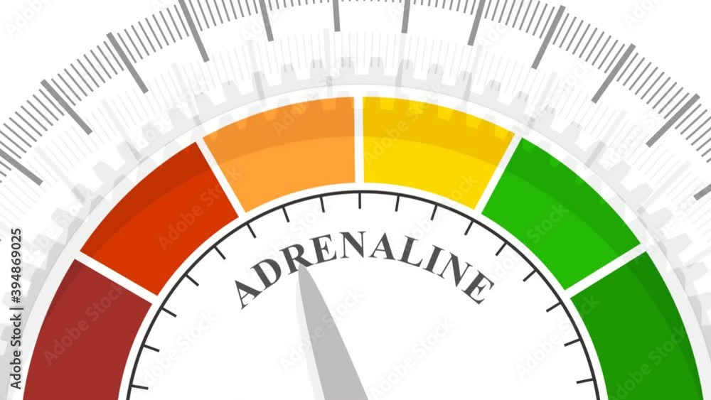 Gradient scale. Hormone adrenaline level measuring device. Sign tachometer, speedometer, indicators. Infographic gauge element. 3D rendering. Gradient scale. Hormone adrenaline level measuring device. Sign tachometer, speedometer, indicators. Infographic gauge element. 3D rendering.