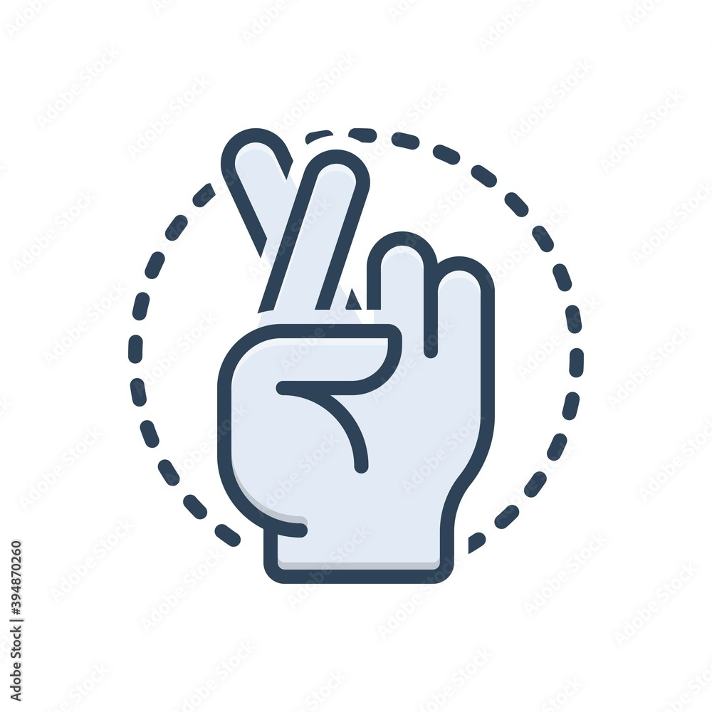 Obraz premium Color illustration icon for swear