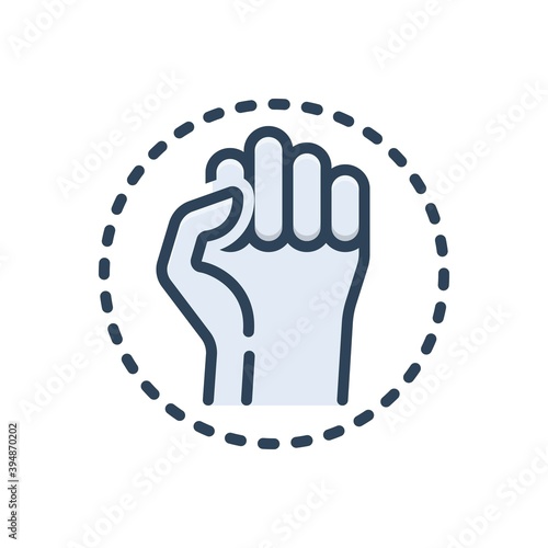 Color illustration icon for resistance
