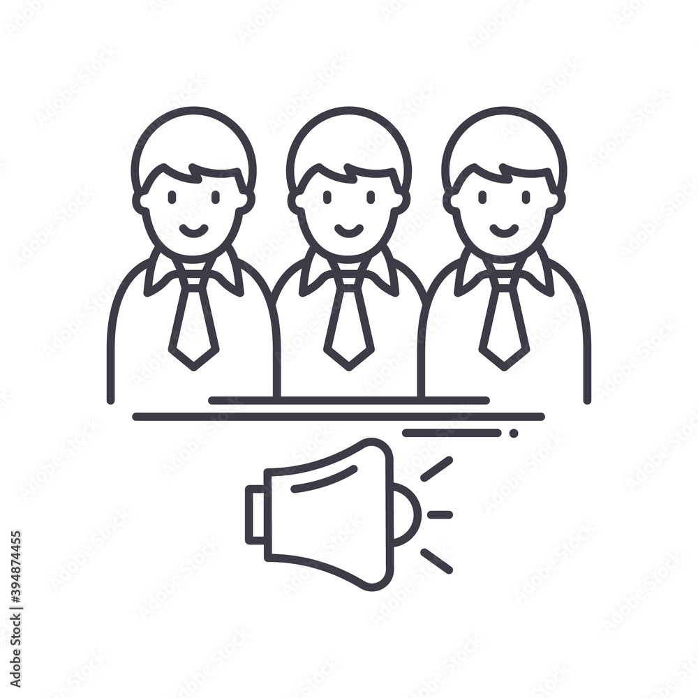 Viral marketing concept icon, linear isolated illustration, thin line vector, web design sign, outline concept symbol with editable stroke on white background. Viral marketing concept icon, linear isolated illustration, thin line vector, web design sign, outline concept symbol with editable stroke on white background.