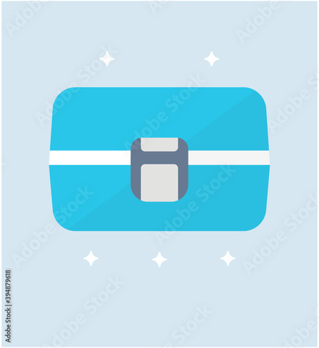Lunchbox Flat Vector 