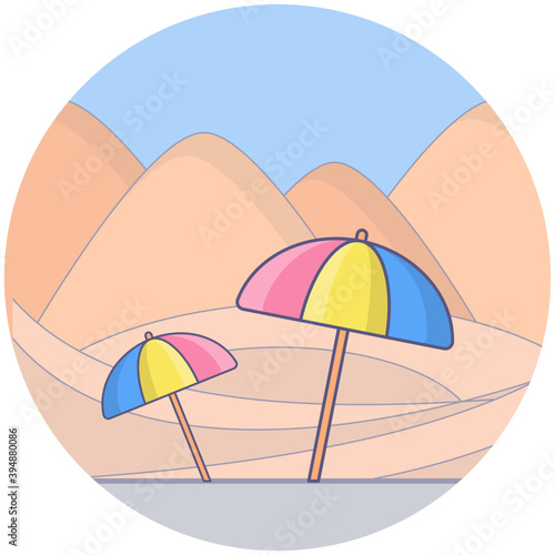 Beach Area Vector 