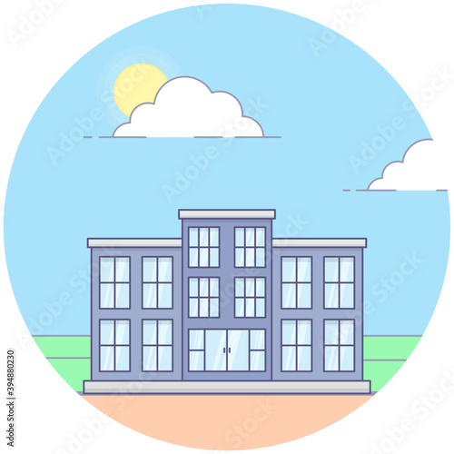 Hotel Architecture Vector