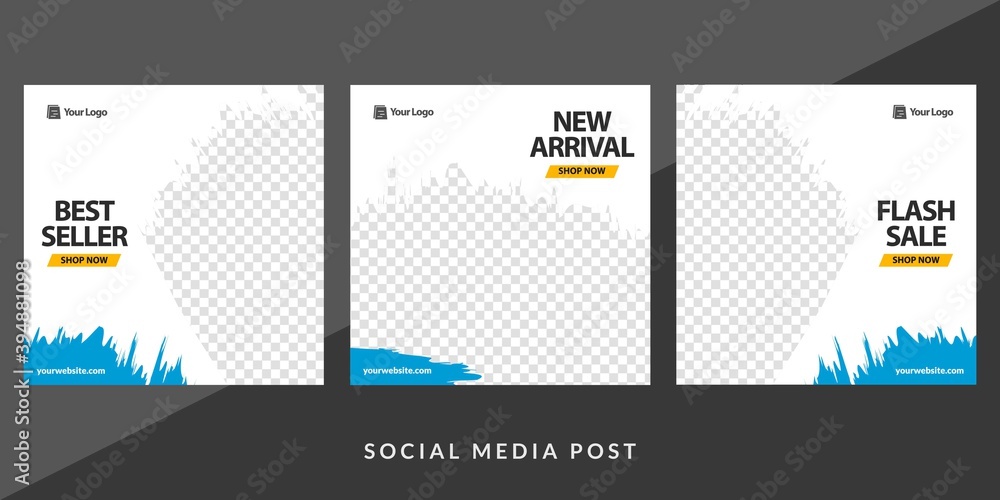 Social Media Post Template. Good used for Social Media Post and Banner. Food, fashion, furniture social media post.