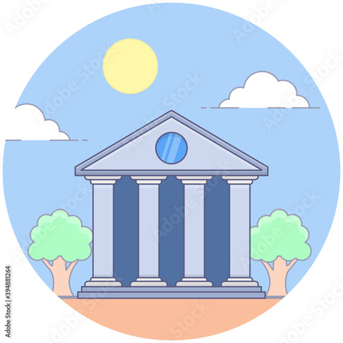 Bank Building Vector  