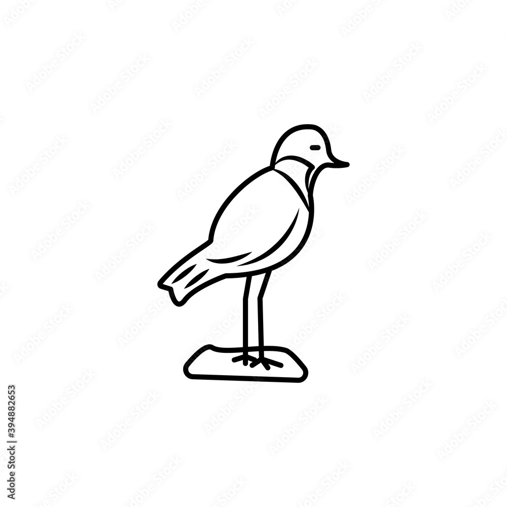 plover line icon. signs and symbols can be used for web, logo, mobile app, ui, ux plover line icon. signs and symbols can be used for web, logo, mobile app, ui, ux