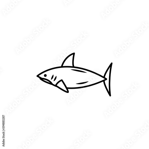 lumpfish, shark line icon. signs and symbols can be used for web, logo, mobile app, ui, ux