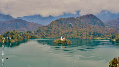 Wallpaper Mural Island on Lake Bled, Slovenia  Torontodigital.ca