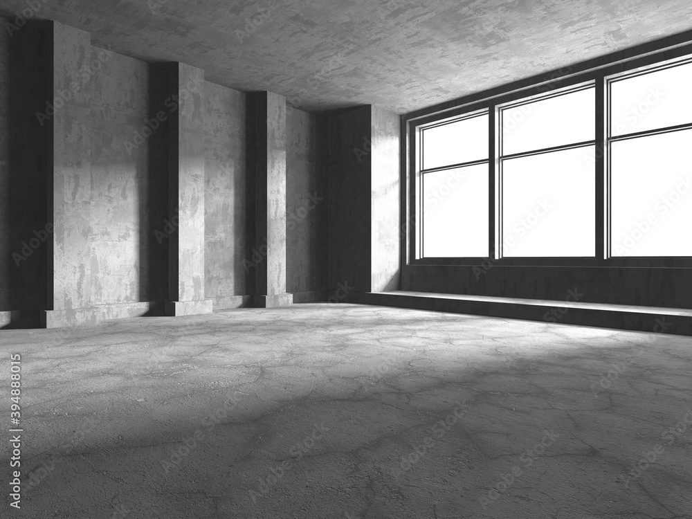 Abstract architecture background. Empty rough concrete interior Abstract architecture background. Empty rough concrete interior