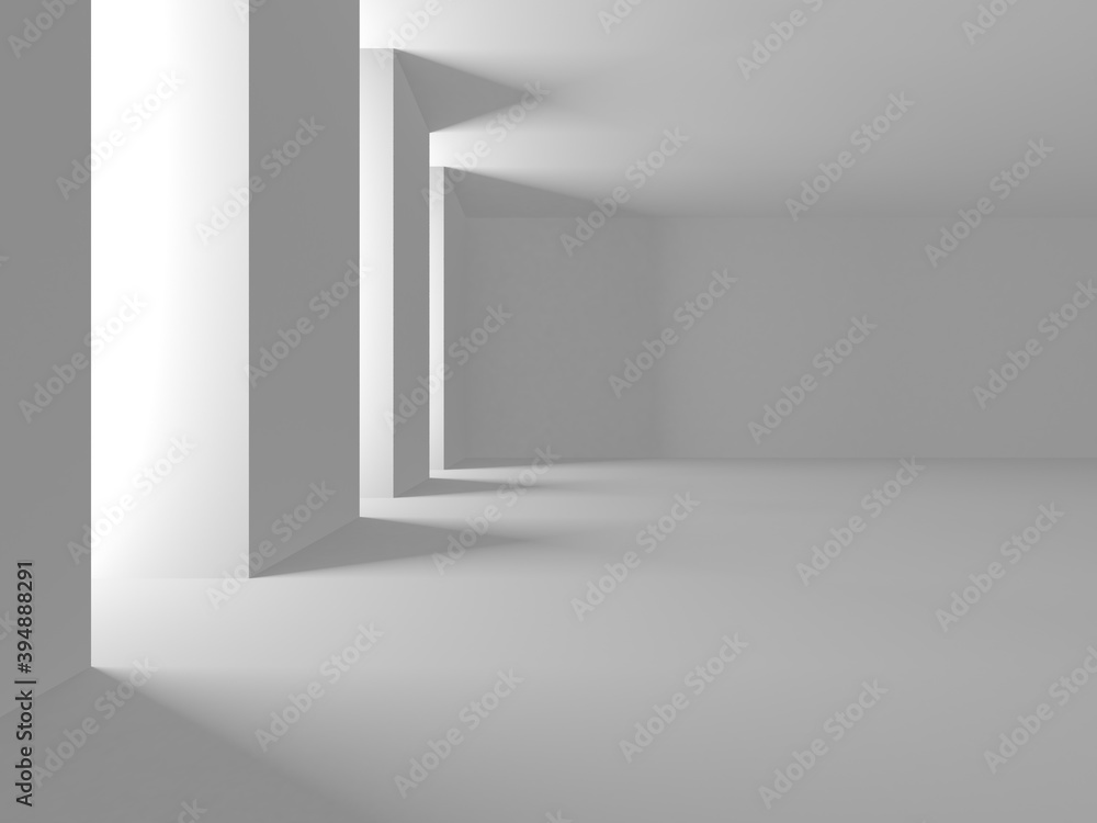 Abstract White Architecture Design Concept Abstract White Architecture Design Concept