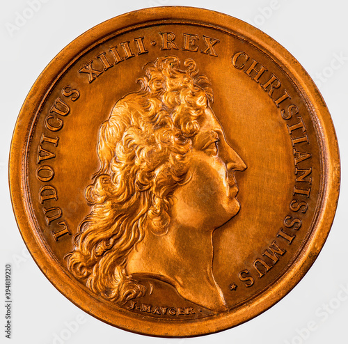 Commemorative French Coins, Coins French Ludovicus XIIII REX Christianissimus by J. Mauger ~1667. photo