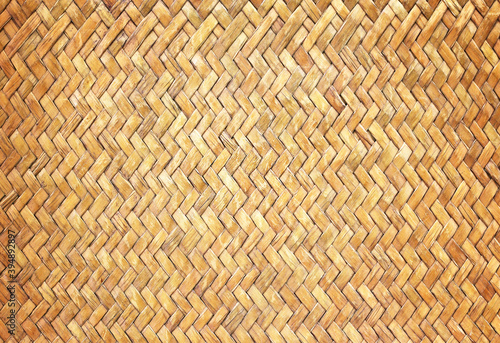 Handmade Bamboo Woven Texture.