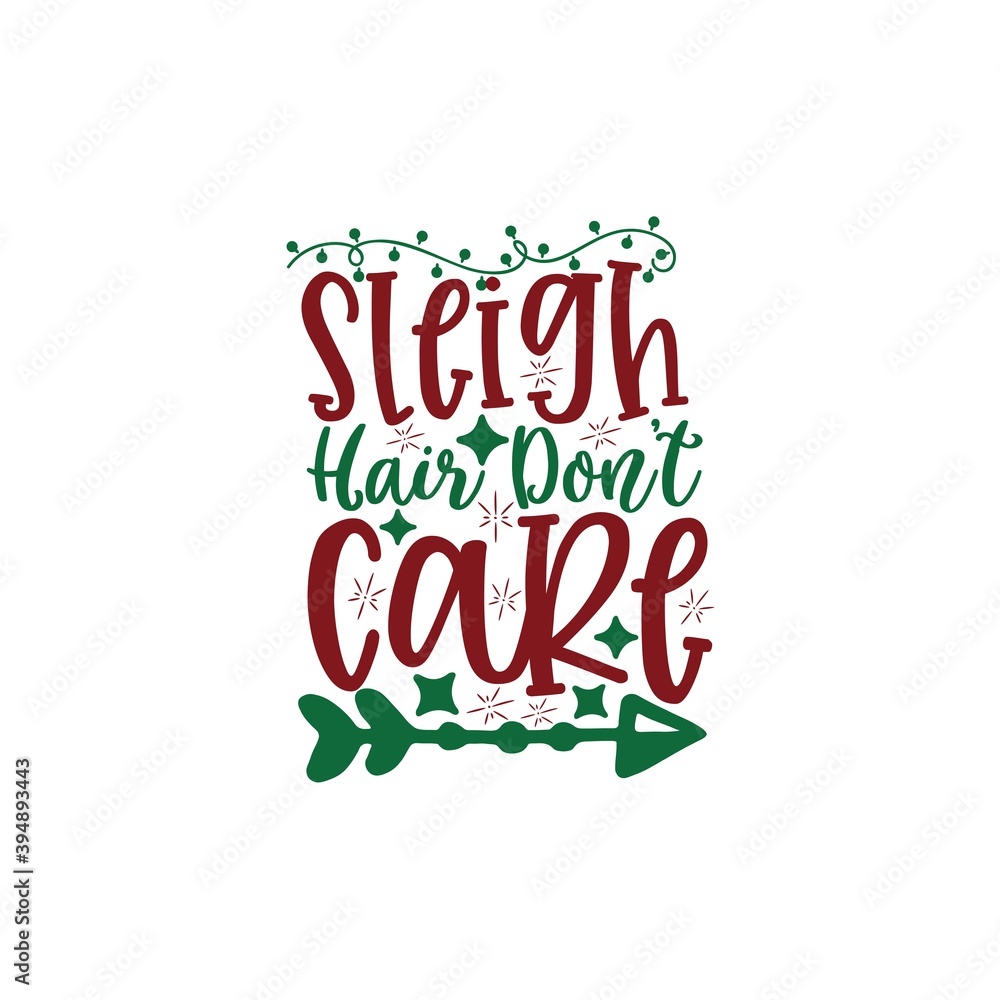 Fototapeta premium Sleigh Hair Dont Care