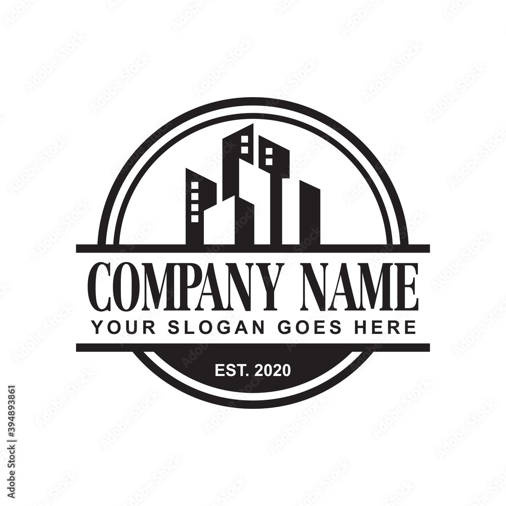 Naklejka premium Construction Vector , Real Estate Logo