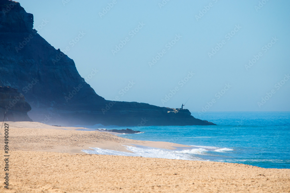 Idyllic wild beach in summertime in Portugal