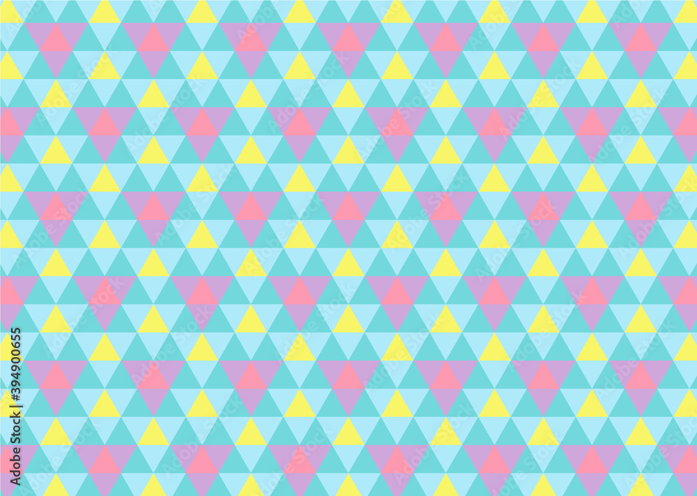 【パターン背景素材】ジオメトリックな三角形の背景 レトロA【パターンスウォッチあり】
