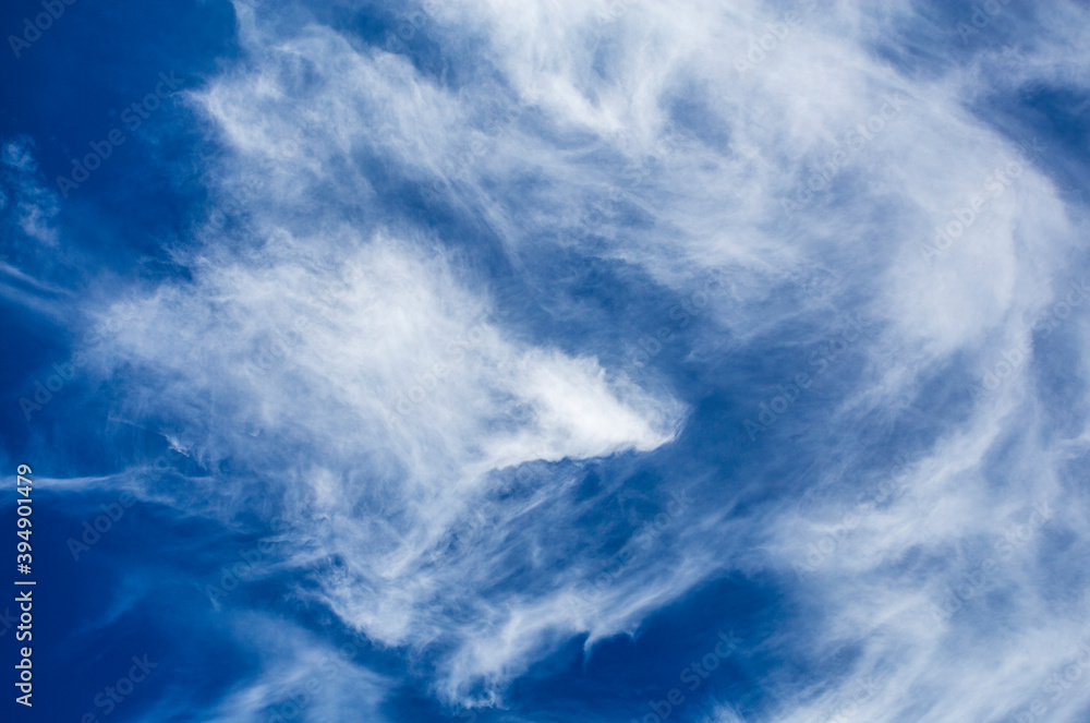 Blue sky with beautiful cloud formations Blue sky with beautiful cloud formations