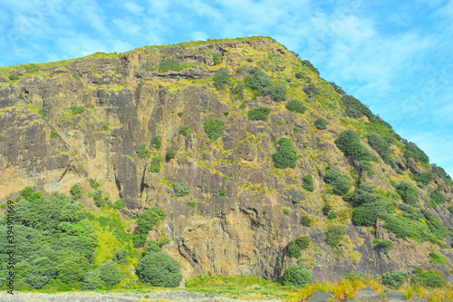 View of Cowan Point from Karekare Beach photo