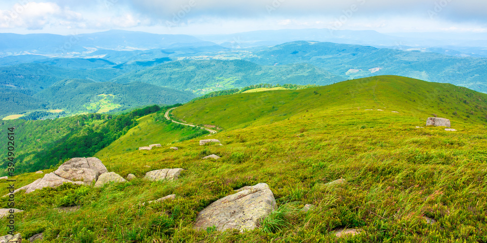 great alpine scenery in summertime