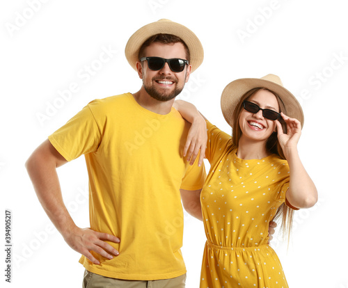 Young couple with stylish s...