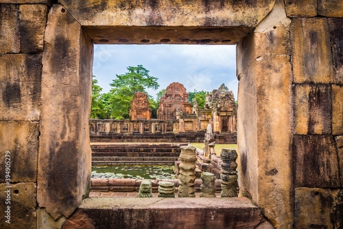 Mueang Tam Stone Sanctuary it is a castle built in the ancient Khmer period in Buriram  Thailand.