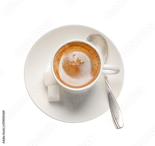 Freshly brewed espresso cof...
