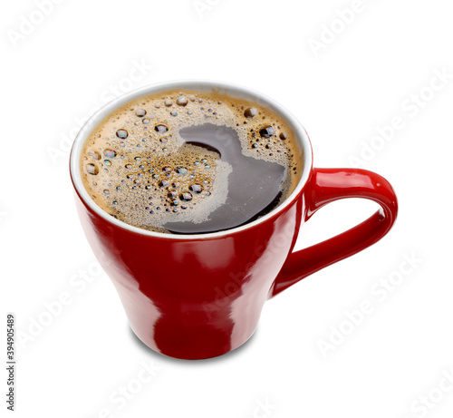 Freshly brewed black coffee...