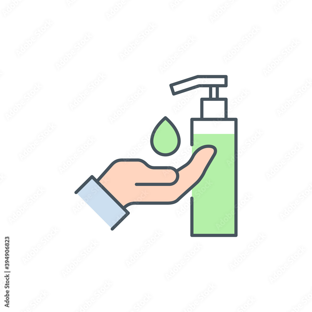palm with hand sanitizer and drop of antiseptic gel single line icon isolated on white. outline icon symbol Coronavirus Covid 19 banner disinfect hands element with editable Stroke line thickness palm with hand sanitizer and drop of antiseptic gel single line icon isolated on white. outline icon symbol Coronavirus Covid 19 banner disinfect hands element with editable Stroke line thickness