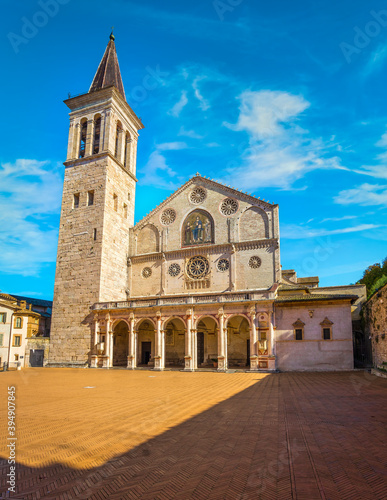 Spoleto, Santa Maria duomo cathedral. Umbria, Italy.