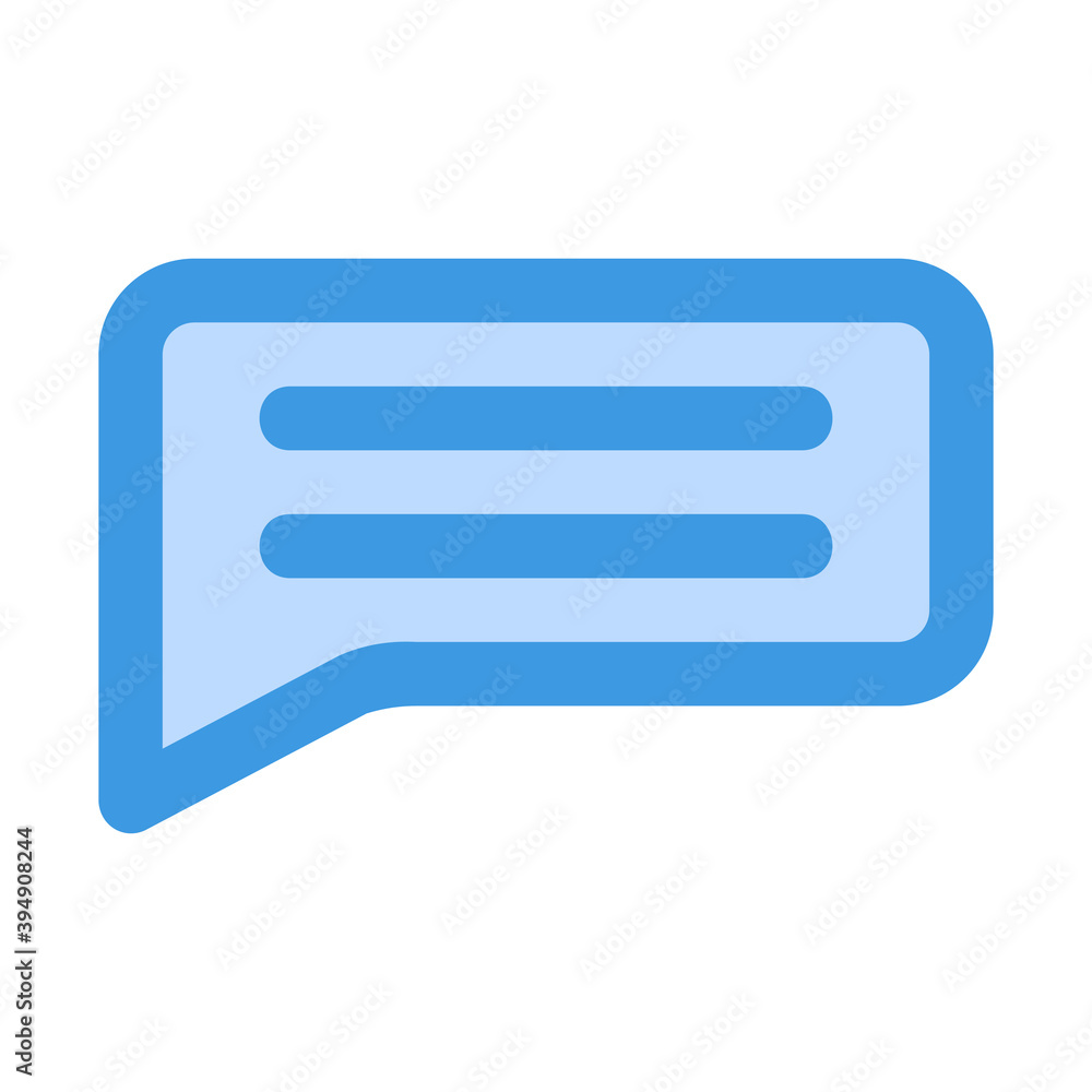 Comment icon icon vector illustration in blue style for any projects Comment icon icon vector illustration in blue style for any projects