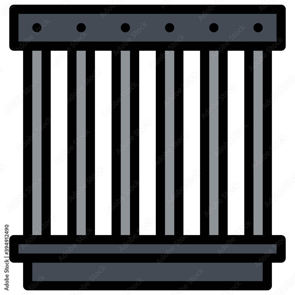 Cage icon, Protest related vector Cage icon, Protest related vector
