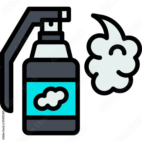Smoke grenade icon, Protest related vector