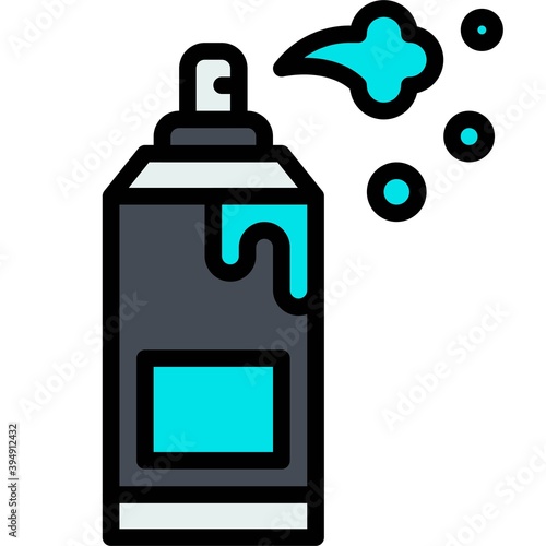 Aerosol paint icon, Protest related vector